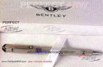 Perfect Replica Bentley Tibaldi Steel Case Silver Clip Ballpoint Pen